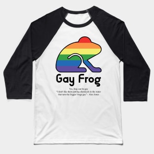 Gay Frog G10b - Can animals be gay series - meme gift t-shirt Baseball T-Shirt